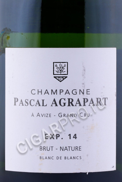 этикетка pascal agrapart exp. 14 grand cru 0.75л