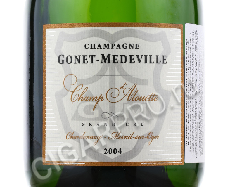 этикетка gonet medeville champ d'alouette 2004 0.75 l