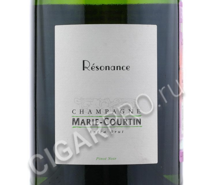 этикетка marie courtin résonance extra brut