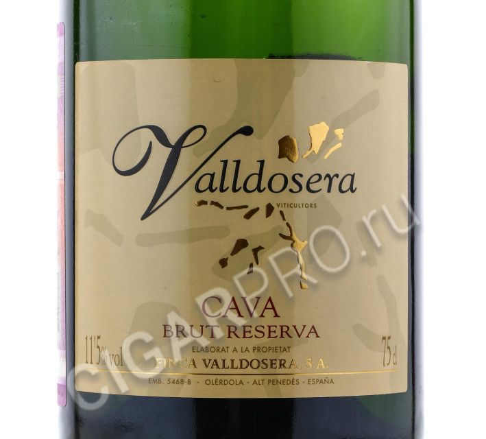 этикетка finca valldosera valldosera cava brut nature