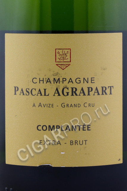 этикетка agrapart complantee grand cru 0.75л