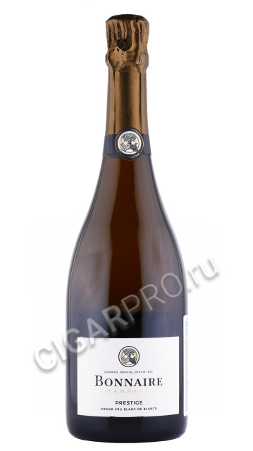 шампанское bonnaire blanc de blancs grand cru prestige 0.75л