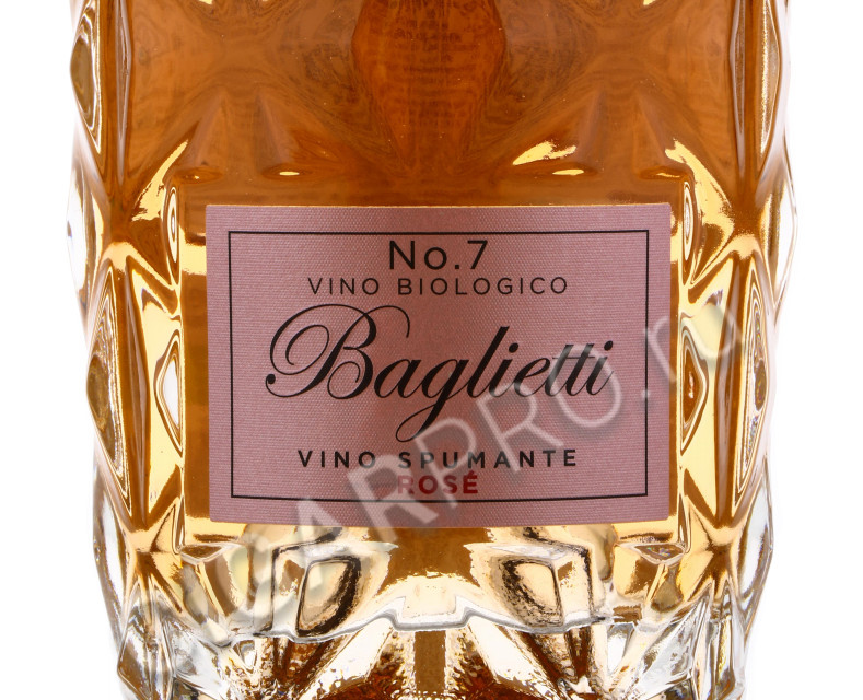 этикетка 47 anno domini baglietti №7 spumante rose extra dry biologico prosecco 0.75 l