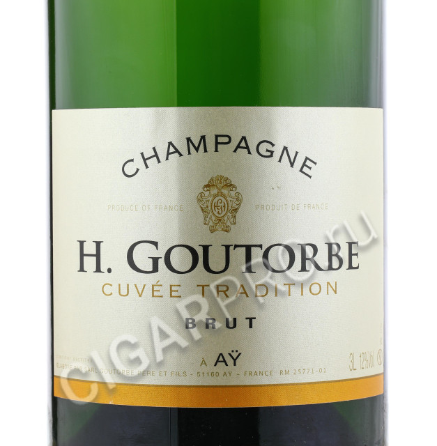 этикетка h. goutorbe cuvée tradition brut 3l