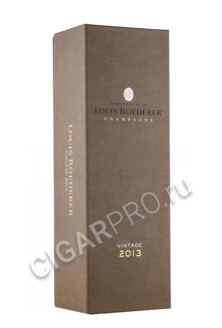 подарочная коробка louis roederer brut vintage 2013