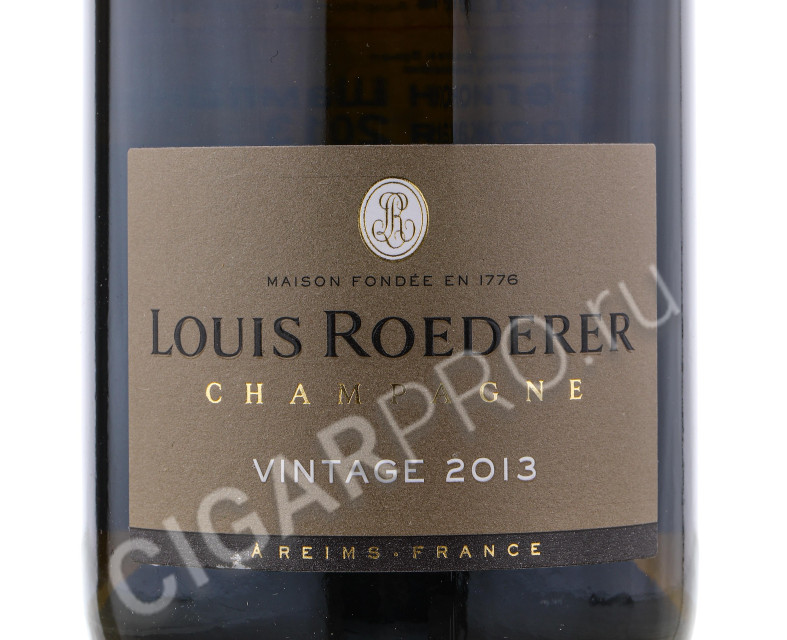 этикетка louis roederer brut vintage 2013