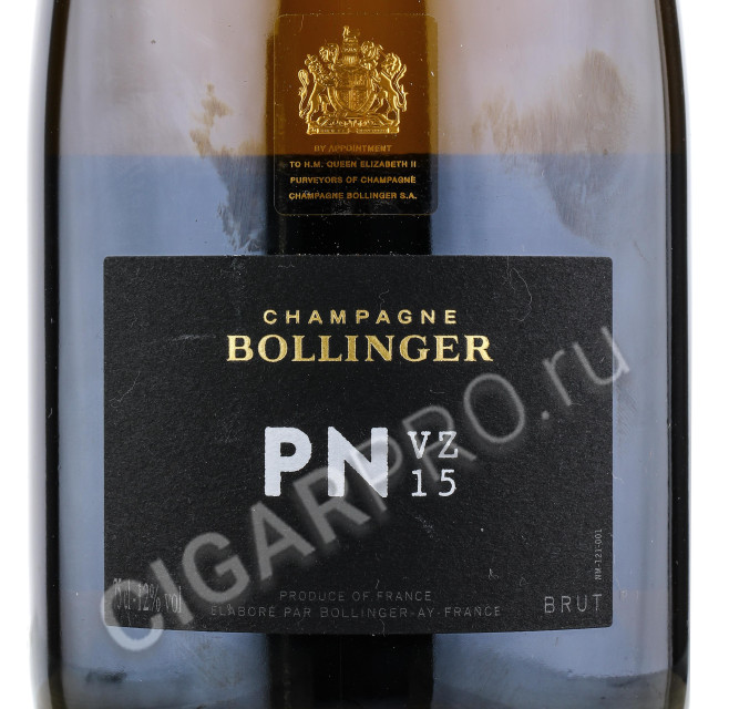 этикетка bollinger pn vz15