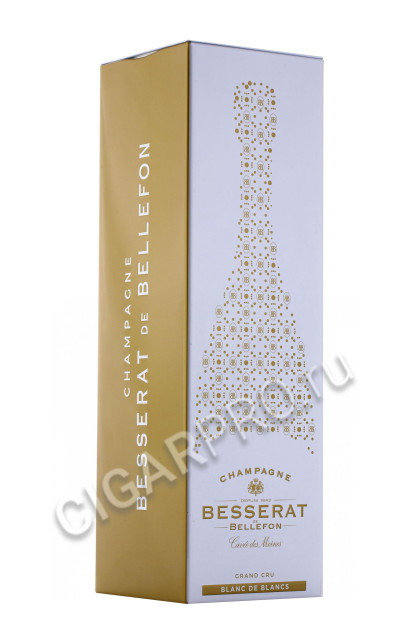 подарочный упаковка besserat de bellefon cuvee des moines brut blanc de blancs