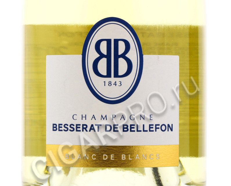 этикетка besserat de bellefon cuvee des moines brut blanc de blancs