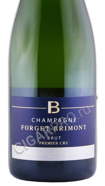 этикетка шампанское forget brimont brut premier cru 0.75л