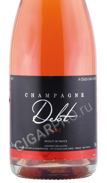 этикетка шампанское delot rose brut 0.75л
