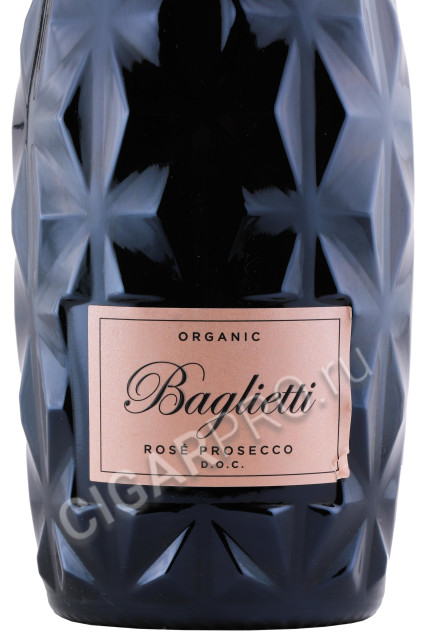 этикетка 47 anno domini baglietti rose extra dry organic prosecco doc 0.75л