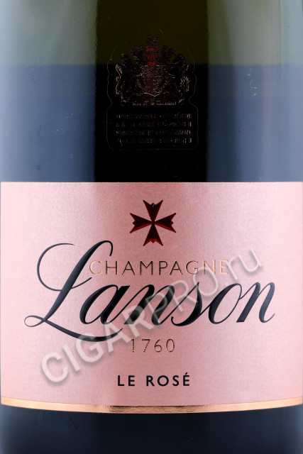 этикетка шампанское lanson rose label brut rose 0.75л