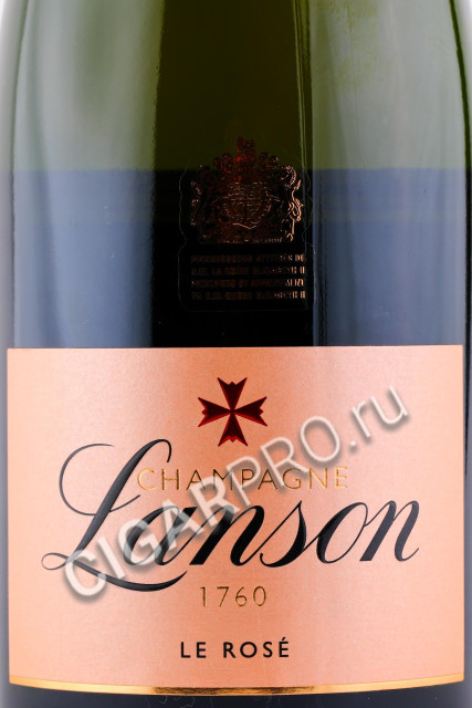 этикетка lanson le rose brut 0.75л