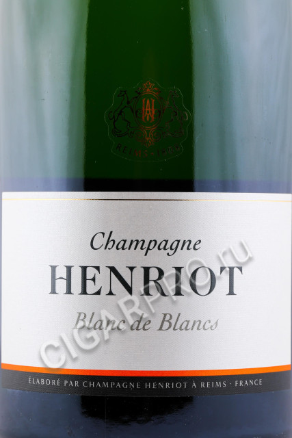 этикетка henriot brut blanc de blancs 1.5л