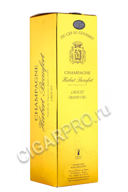 подарочная упаковка herbert beaufort cuvee la favorite 2012 1.5л