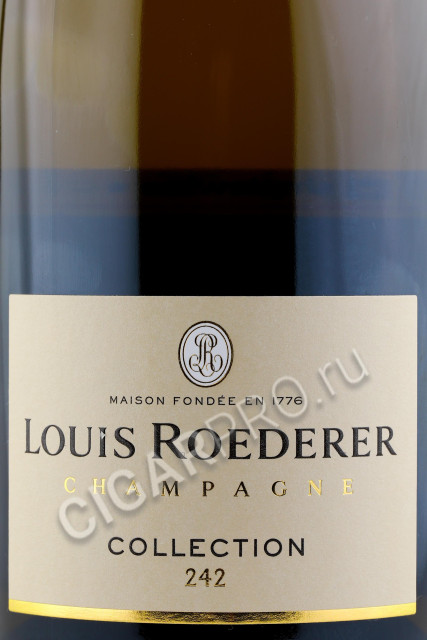 этикетка шампанское louis roederer collection 2420.75л