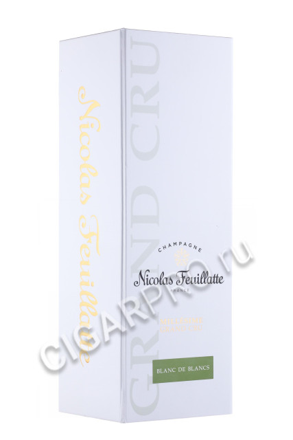 подарочная упаковка шампанское nicolas feuillatte grand cru brut blanc de blancs chardonnay 0.75л