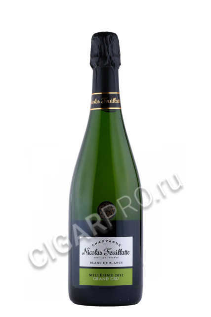 шампанское nicolas feuillatte grand cru brut blanc de blancs chardonnay 0.75л