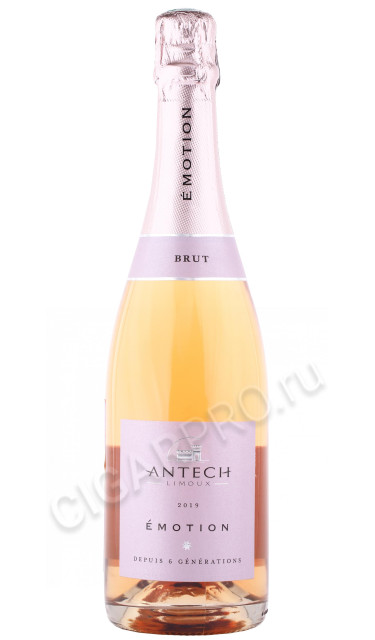 вино игристое antech cuvee emotion brut rose 0.75л