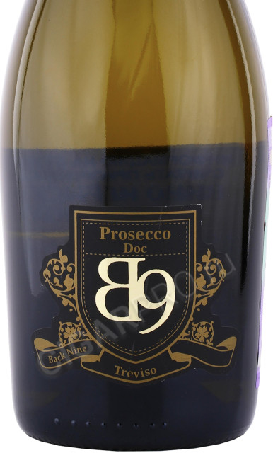 этикетка игристое вино back nine prosecco doc treviso brut 0.75л