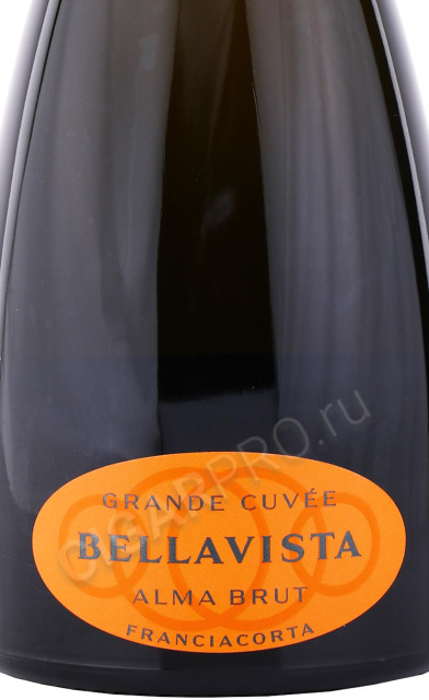 этикетка игристое вино bellavista alma gran cuvee franciacorta docg 0.75л