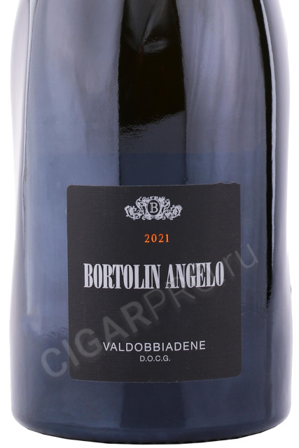 этикетка игристое вино bortolin angelo brut valdobbiadene prosecco superiore 0.75л