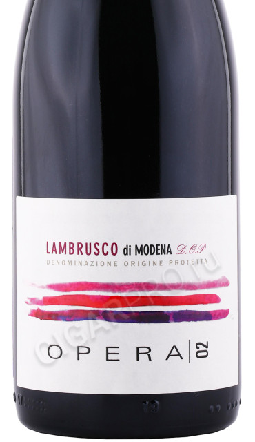 этикетка игристое вино ca montanari opera 02 brut lambrusco di modena dop 0.75л