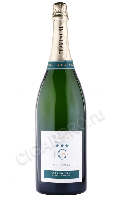 шампанское chapuy brut reserve blanc de blanc grand cru 3л