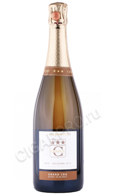 шампанское chapuy carte verde brut reserve grand cru millesime 2015г 0.75л