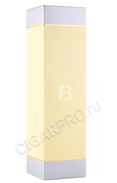 подарочная упаковка шампанское forget brimont brut blanc de blancs premier cru 0.75л