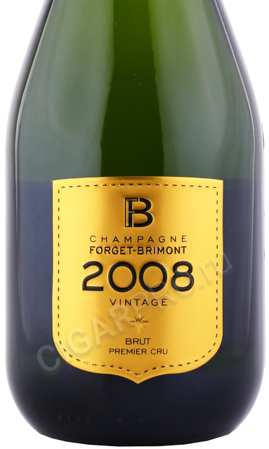 этикетка шампанское forget brimont millesime brut premier cru 0.75л