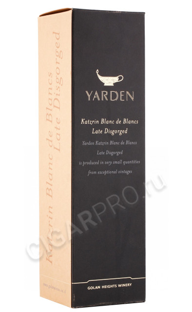 подарочная упаковка игристое вино golan heights yarden katzrin blanc de blancs 0.75л