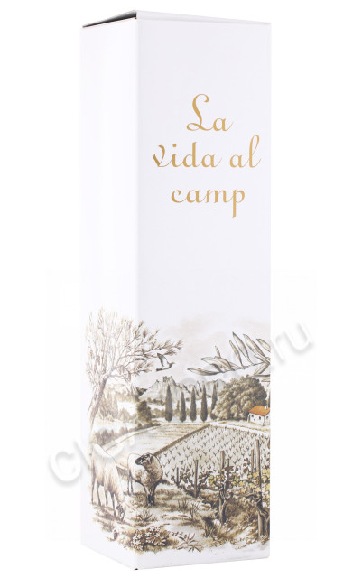 подарочная упаковка игристое вино la vida al camp cava brut 0.75л