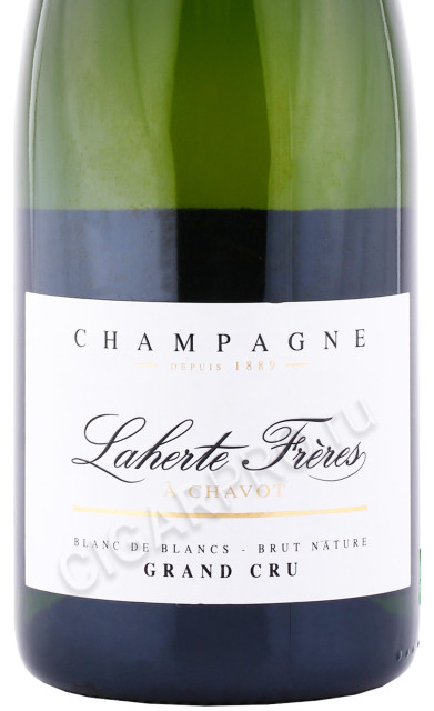 этикетка шампанское laherte freres a chavot grand cru 0.75л