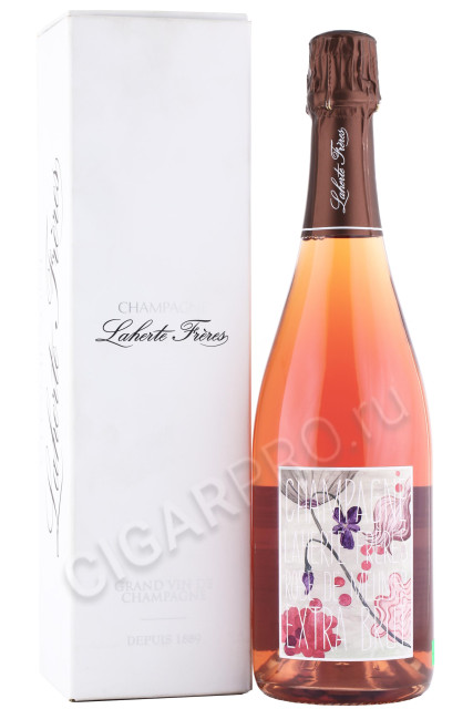 шампанское laherte freres rose de meunier extra brut 0.75л в подарочной упаковке