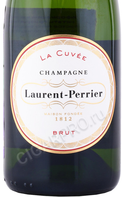 этикетка шампанское laurent perrier la cuvee 0.375л