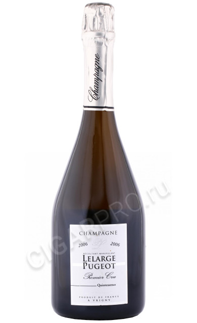 шампанское lelarge pugeot quintessence premier cru extra brut 0.75л