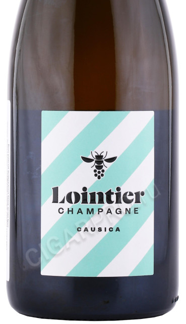 этикетка шампанское lointier causica extra brut 0.75л
