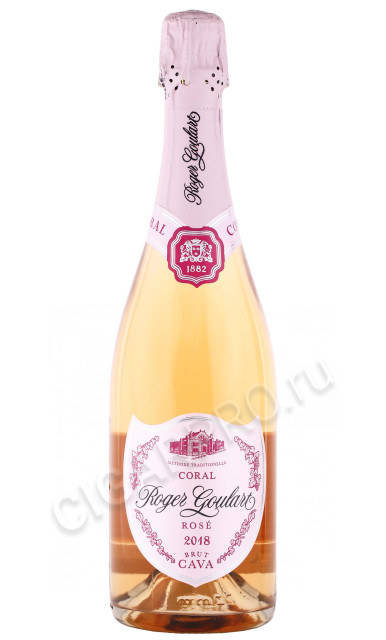 вино игристое roger goulart coral rose brut cava 0.75л