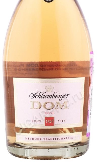 этикетка игристое вино schlumberger dom rose 0.75л