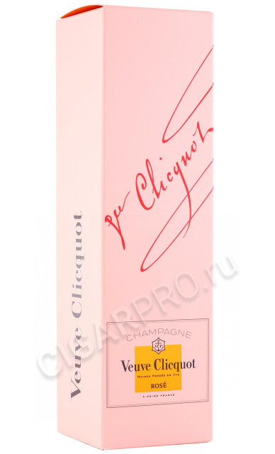подарочная упаковка шампанское veuve clicquot brut rose 0.75л