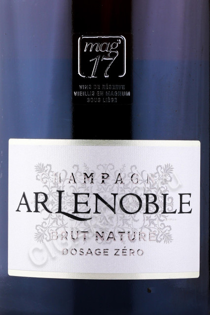 этикетка шампанское ar lenoble brut nature 0.75л