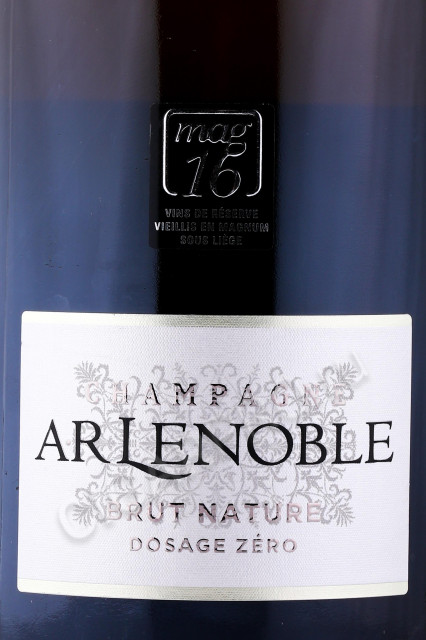 этикетка шампанское ar lenoble brut nature 0.75л