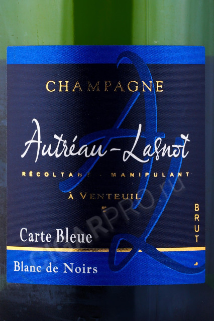 этикетка шампанское autreau lasnot carte bleu 0.75л