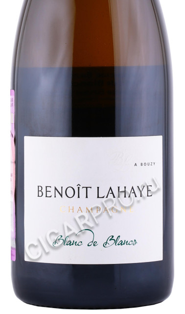 этикетка шампанское benoit lahaye blanc de blancs brut nature 0.75л