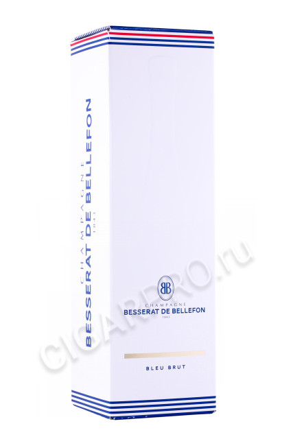 подарочная упаковка шампанское besserat de bellefon bleu brut 0.75л