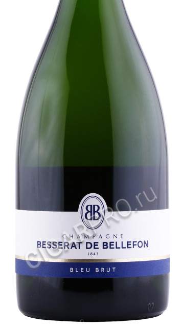 этикетка шампанское besserat de bellefon cuvee des moines 0.75л