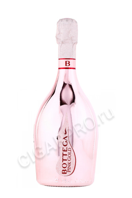 игристое вино bottega pink gold prosecco rose 0.75л