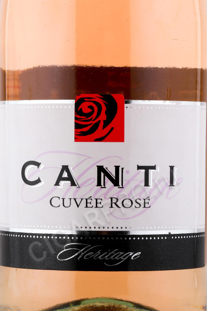 этикетка игристое вино canti cuvee rose heritage вино 0.75л
